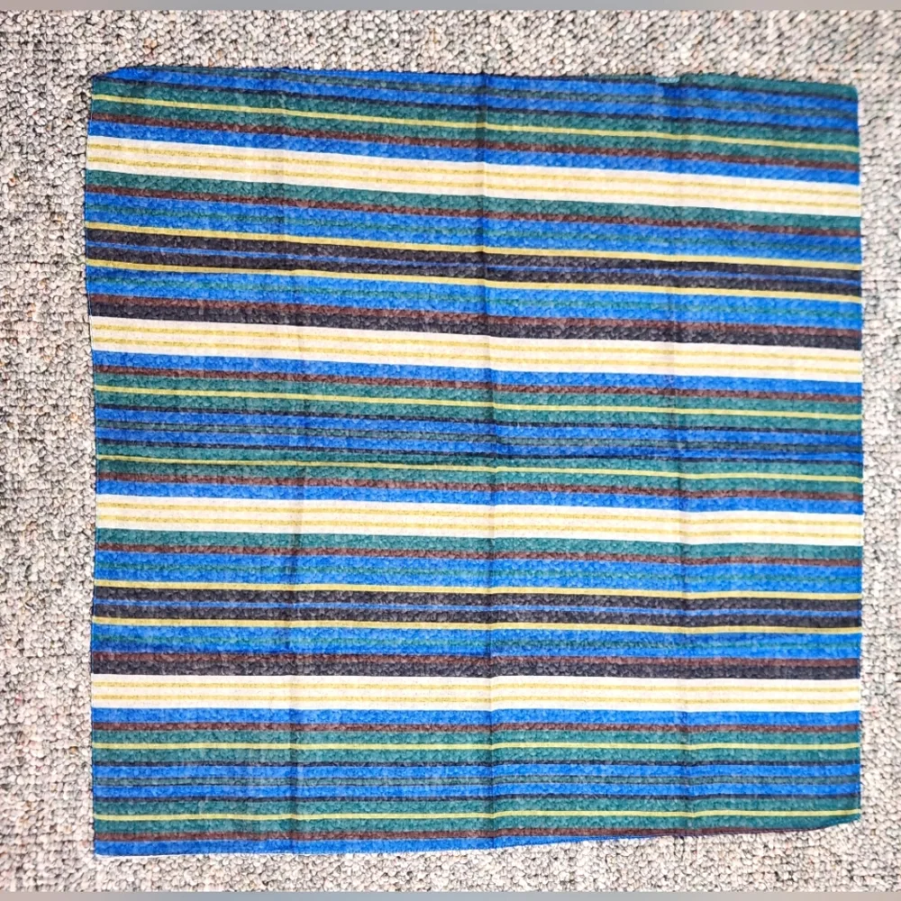Anthropologie Mod Stripe Silk Neck Scarf